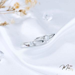 ĐN63 - Nhẫn đôi đá chủ tình nhân freesize