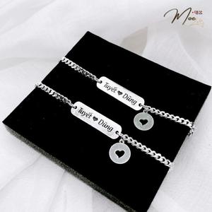 ĐT23 - Lắc tay đôi Him and Her kèm khắc tên