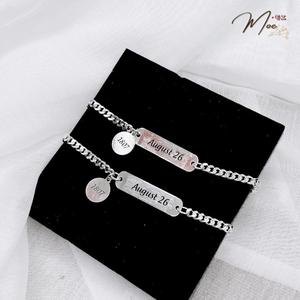 ĐT23 - Lắc tay đôi Him and Her kèm khắc tên