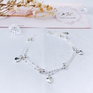 LT40 - Lắc tay trái tim đôi