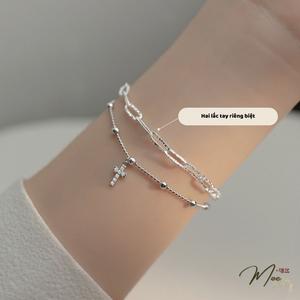 LT372 - Lắc tay thánh giá bi nhỏ xinh