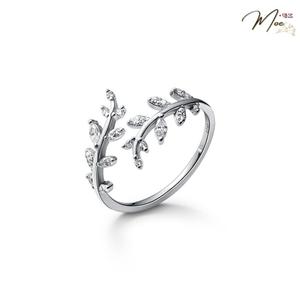 N114 - Nhẫn lá non dương xỉ xi kim