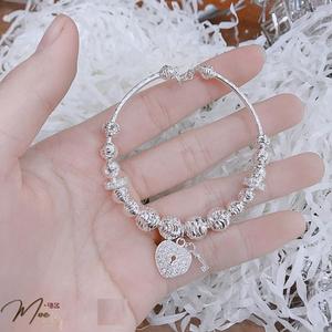 LT106 - Lắc tay bi cầu ổ khóa tình yêu