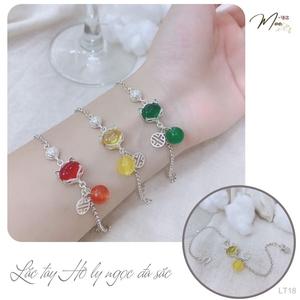 LT18 - Lắc tay hồ ly ngọc đa sắc