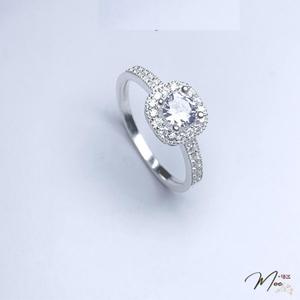 N51 - Nhẫn đá chủ vuông 6ly viền đá