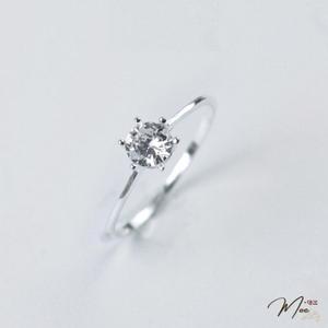 N49 - Nhẫn đá chủ viền trơn basic