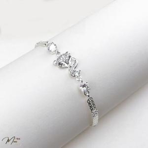 LT1 - Lắc tay hồ ly pha lê dây cứng