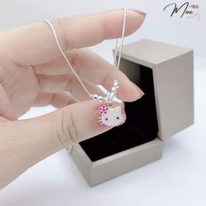 B25 - Dây chuyền Hello Kitty bi bạc