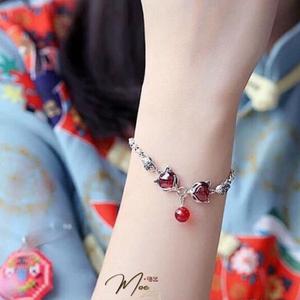 LT79 - Lắc tay hồ ly đá màu (2 hồ ly)