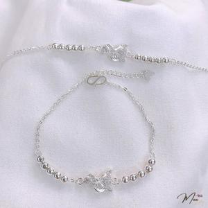 LT21 - Lắc tay Hồ Ly bi bạc