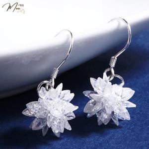 K28 - Khuyên Bông tuyết pha lê