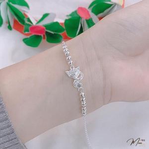 LT21 - Lắc tay Hồ Ly bi bạc