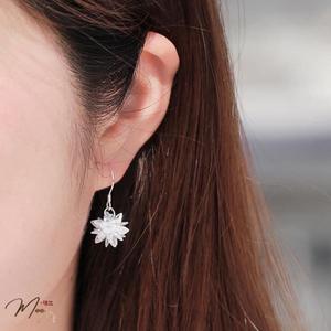 K28 - Khuyên Bông tuyết pha lê