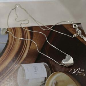 D110- Dây chuyền tim phồng trơn