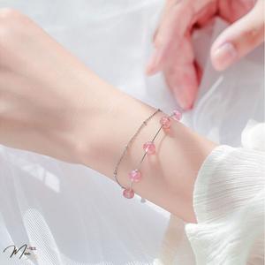 LT38 - Lắc tay dây kép dâu tây