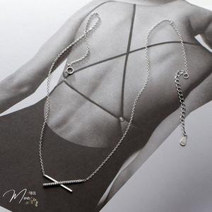 D32 - Dây chuyền chữ X cá tính