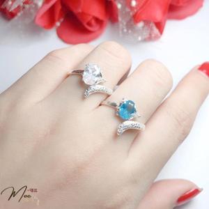 N23 - Nhẫn hồ ly đá màu