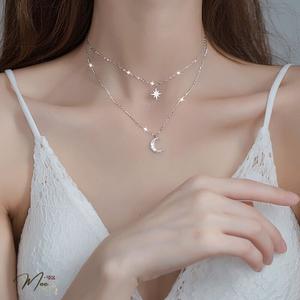 D31 - Dây chuyền Trăng sao kép