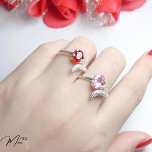 N23 - Nhẫn hồ ly đá màu