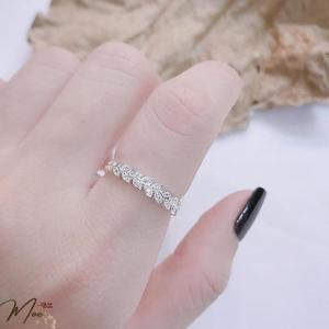 N11 - Nhẫn nguyệt quế full đá (hở)