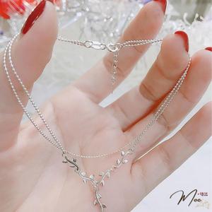 LC19 - Lắc chân lá non dây bi kép