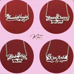 D57 - Dây chuyền chữ cắt theo yêu cầu