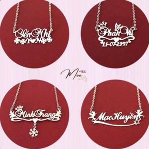 D57 - Dây chuyền chữ cắt theo yêu cầu