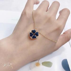 D53 - Dây chuyển cỏ 4 lá nam châm 2 màu