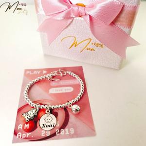 B27 - Lắc tay bi bạc mix chuông và con giáp