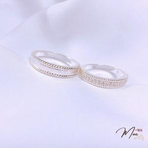 ĐN30 - Nhẫn đôi viền bi basic