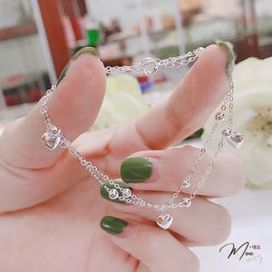 LT40 - Lắc tay trái tim đôi