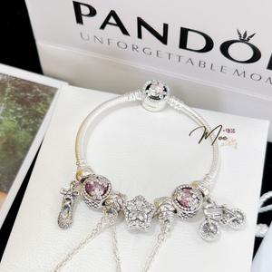 LT206 - Vòng Pandora trắng ngôi sao may mắn