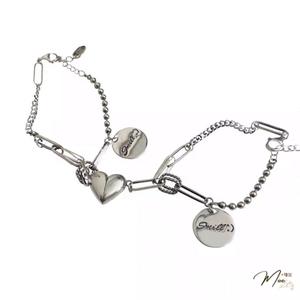 ĐT22- Lắc tay đôi tim nam châm smile