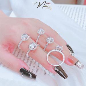 N36 - Nhẫn đá chủ tròn cầu hôn