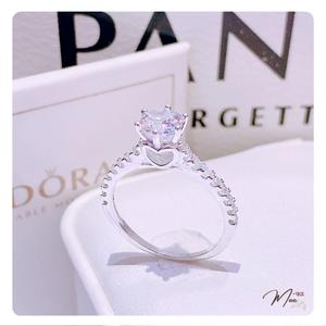 N107 - Nhẫn đá chủ cầu hôn trái tim