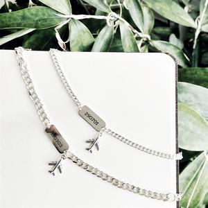 ĐT29 - Lắc tay đôi máy bay bảng chữ