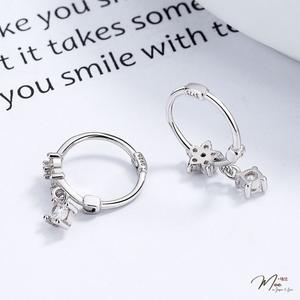 K117 - Khuyên tai bấm hoa sao biển