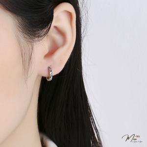 K213 - Khuyên tai bấm đa giác cá tính