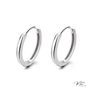 K215 - Khuyên tai bấm trơn size đại unisex