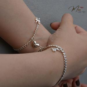 ĐT31 - Lắc tay đôi họng xích nam châm cung hoàng đạo