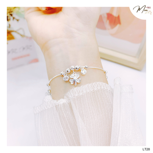 LT28 - Lắc tay Cỏ 4 lá charm