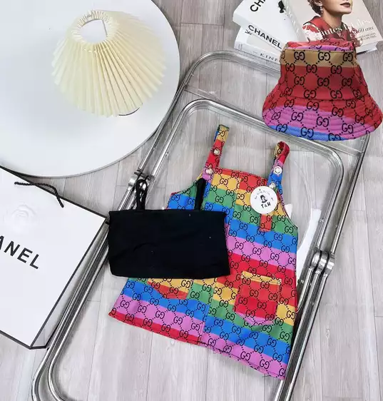 Product image - 667- SÉT VÁY 2 DÂY 5 MÀU KÈM MŨ