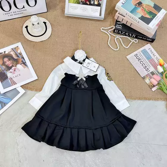 Product image - 609- VÁY DÀI TAY CÀI BÔNG HOA