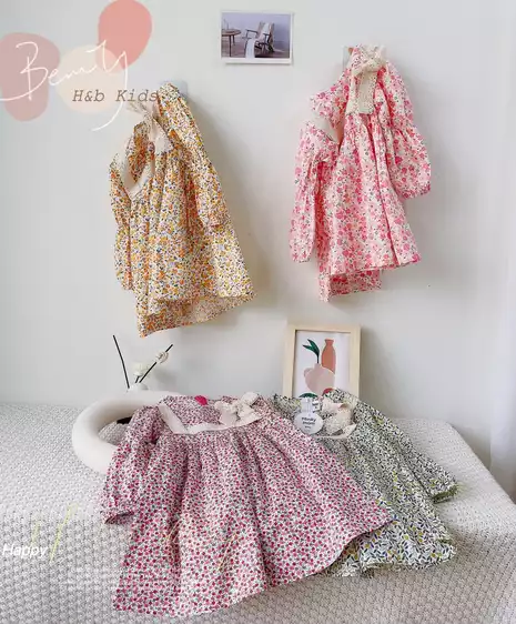 Product image - VÁY HOA NHÍ PHỐI REN