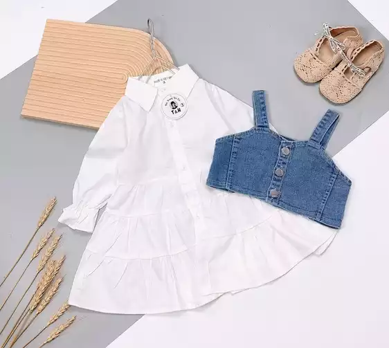 Product image - 615- SÉT YẾM BÒ VÁY TRẮNG