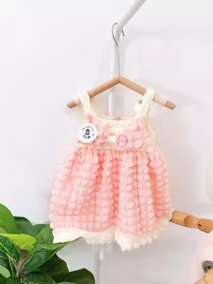 Product image - 668- VÁY XỐP 2 DÂY CÓ NƠ