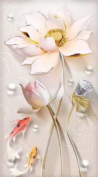 Product image - ดอกบัว ปลาคาร์ป 2