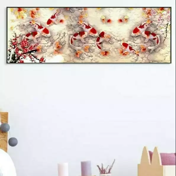 Product image - ปลาคาร์ป+ดอกเหมย