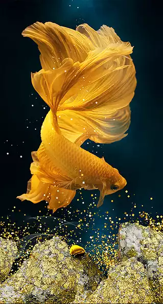 Product image - ปลากัดทอง