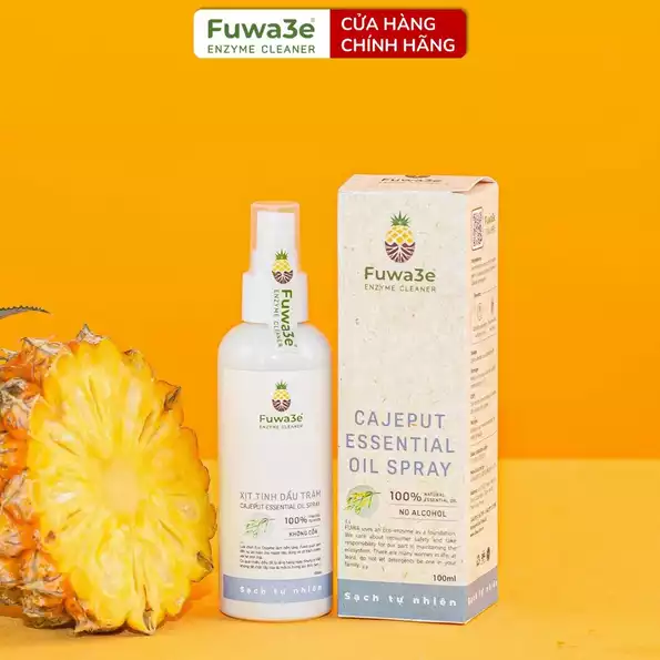 Product image - Xịt khử mùi kháng khuẩn hữu cơ enzyme sinh học dứa Fuwa3e 100ml tinh dầu TRÀM